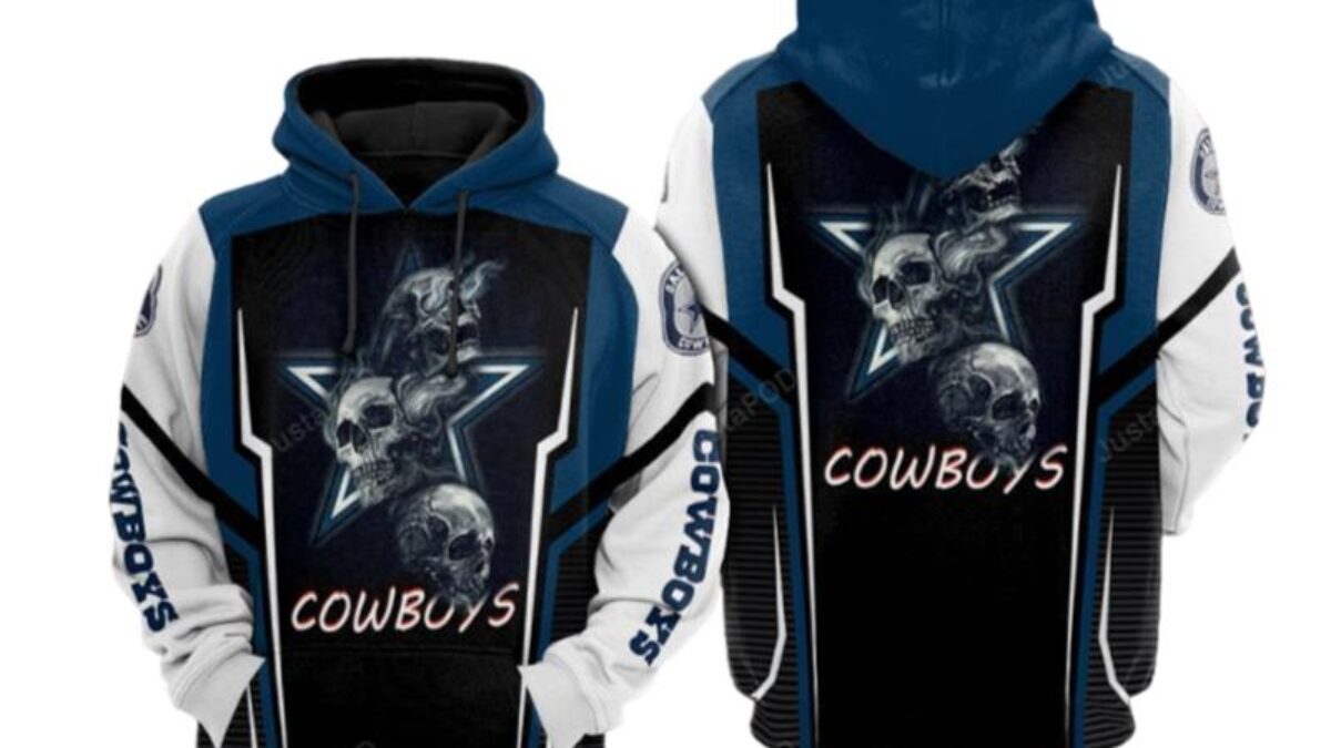 Skull Dallas Cowboys Nfl Men And Women Dallas Cowboys Nfl Dallas Cowboys 3D  Hoodie - Peto Rugs