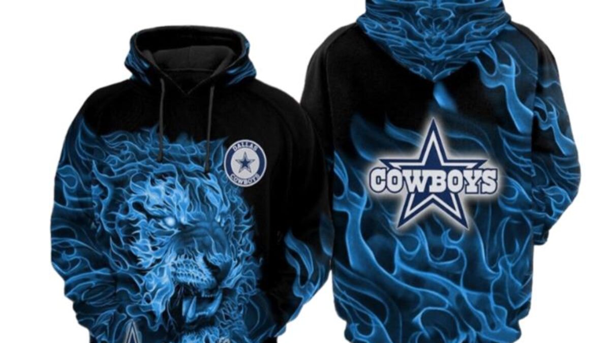 Dallas Cowboys Nfl Football Smoke Blue White 3D Hoodie For Men For Women