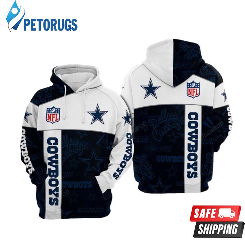 Dallas Cowboys Nfl Football White Dallas Cowboys 3D Hoodie