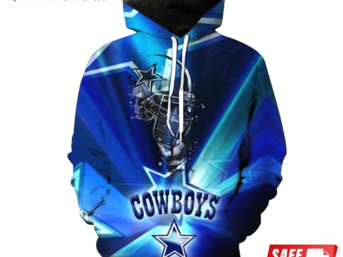 Dallas Cowboys Nfl Navy Camoflage 3D Hoodie - Peto Rugs