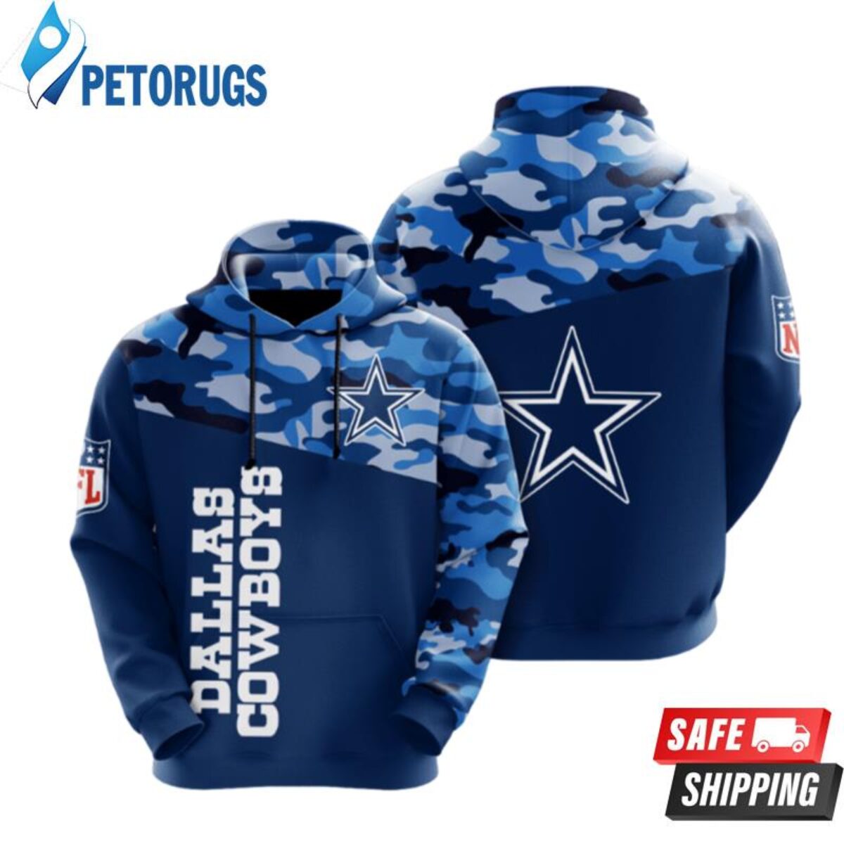 Dallas Cowboys Nfl Football Black Dallas Cowboys 2 3D Hoodie - Peto Rugs