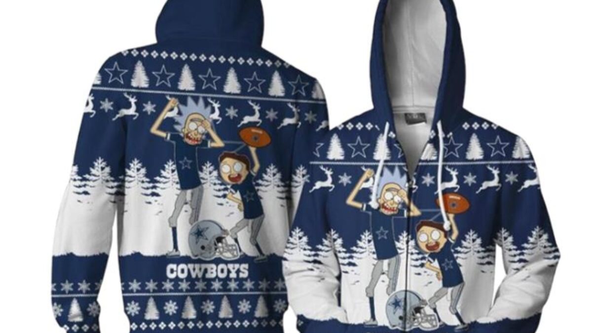 Dallas Cowboys Ugly Sweatshirt Christmas 3D Hoodie Dress in 2023