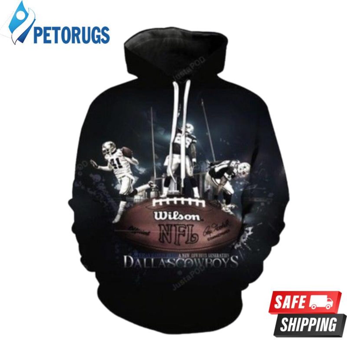 Dallas Cowboys Wilson And Pered Custom Dallas Cowboys Graphic 3D Hoodie -  Peto Rugs