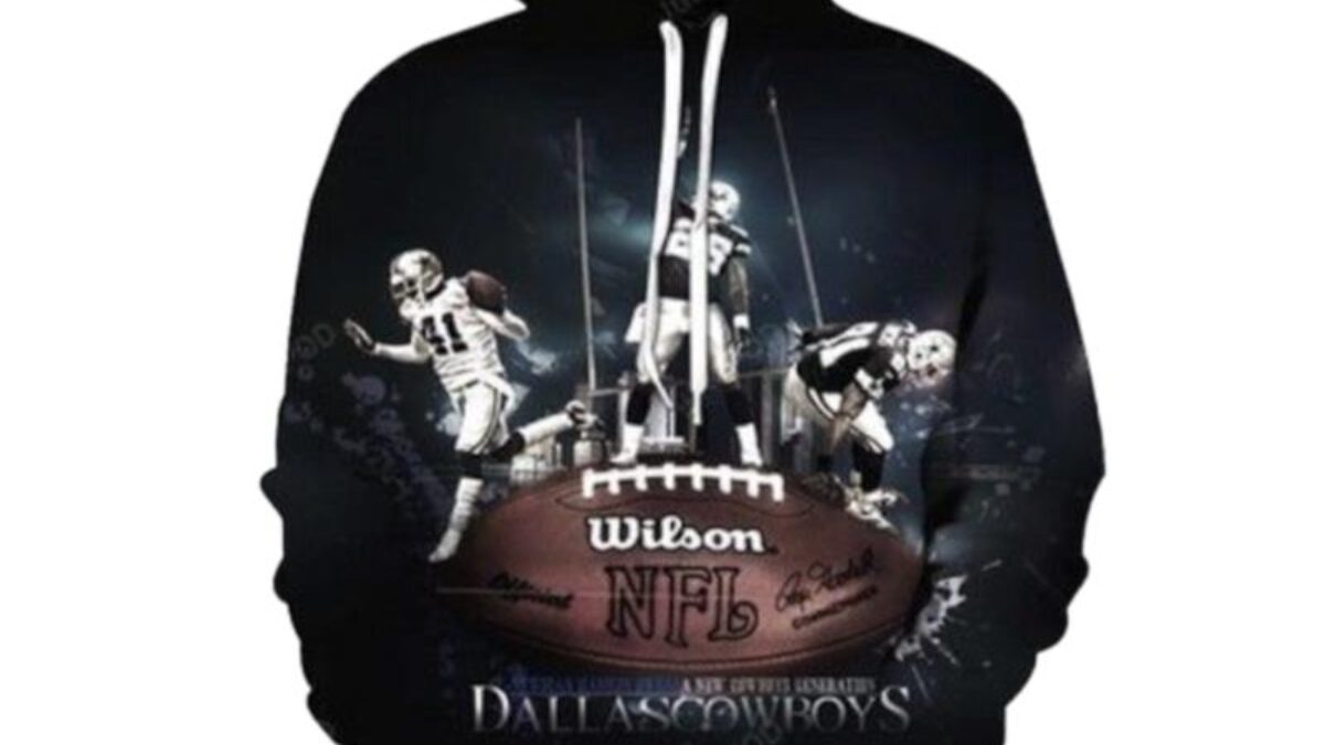 Dallas cowboys nfl balls 3d print hoodie 3d hoodie Zipper Hoodie 3D in 2023