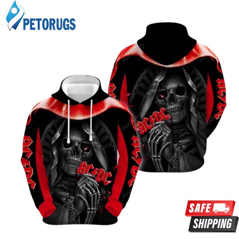 Death Skull Acdc Men And Women Hard Rock Acdc Band Acdc Rock Band Full High Quality 2020 3D Hoodie