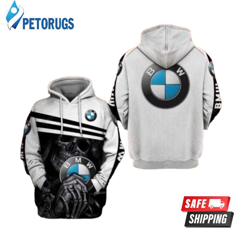 Death Skull Hold Bmw Logo Men And Women And Death Skull Hold Bmw Logo Bmw Logo 3D Hoodie