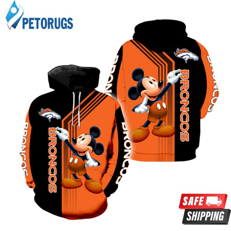 Denver Broncos Mickey Mouse For Men And Women 3D Hoodie