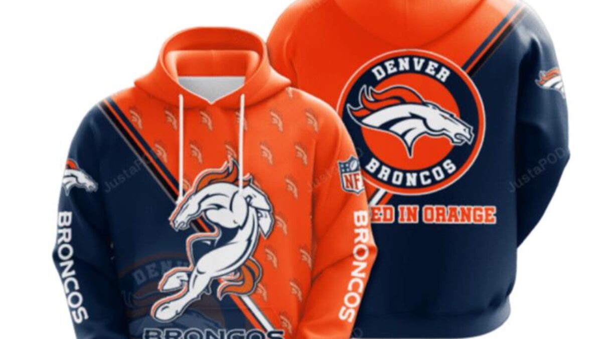 Broncos Hoodie Womens 3D Discount Denver Broncos Gift