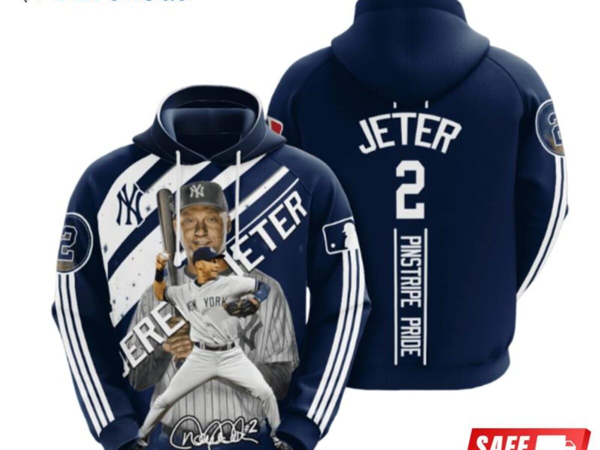 MLB New York Yankees Derek Jeter Pinstripe Pride 3D Pullover