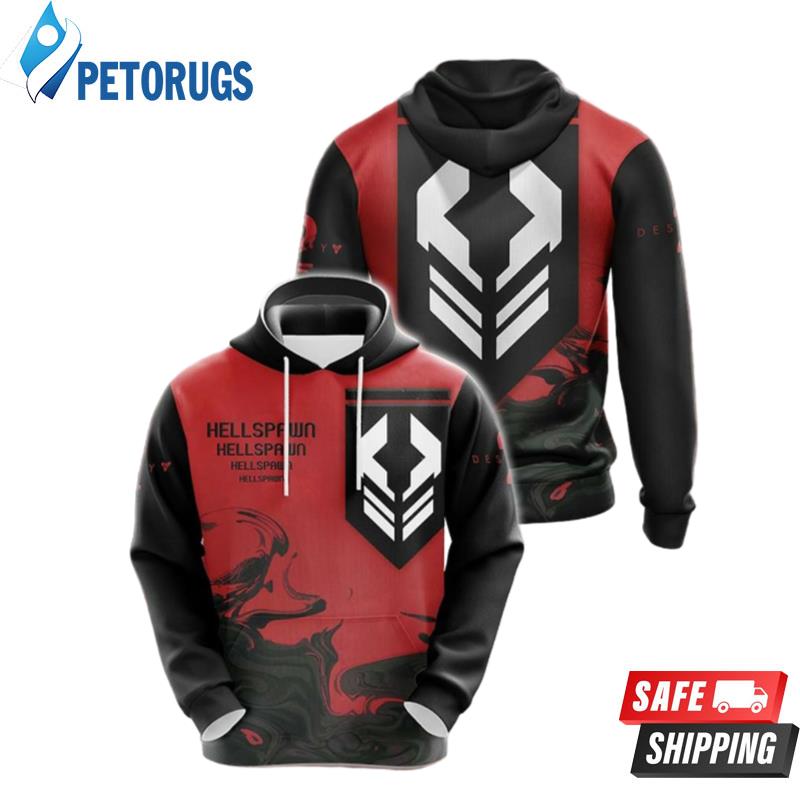 Destiny 2 Hellspawn 1110 3D Hoodie - Peto Rugs