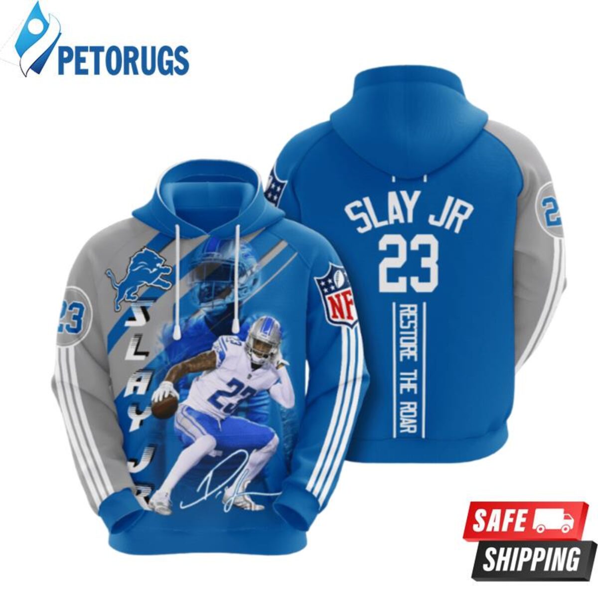 Detroit Lions Darius Slay Jr 3D Hoodie - Peto Rugs