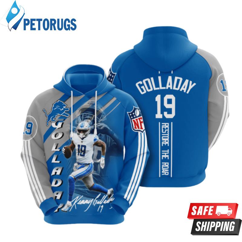 Detroit Lions Kenny Golladay 3D Hoodie