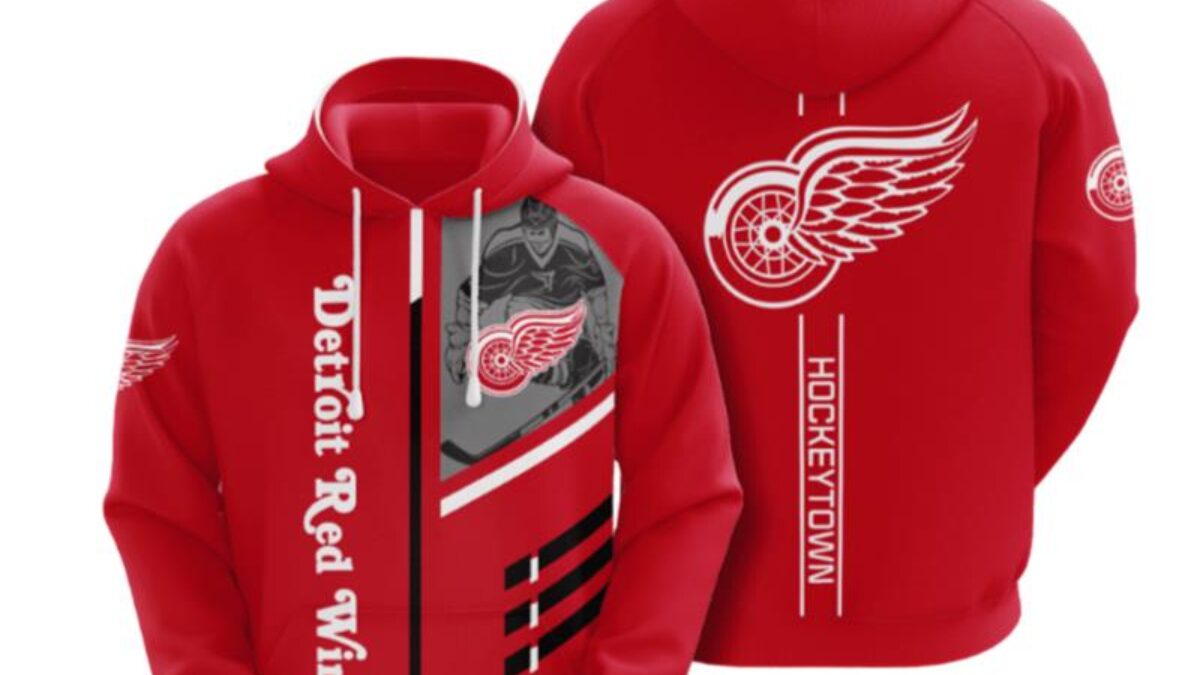 Custom Detroit Red Wings Christmas Sweatshirt NHL Hoodie 3D For