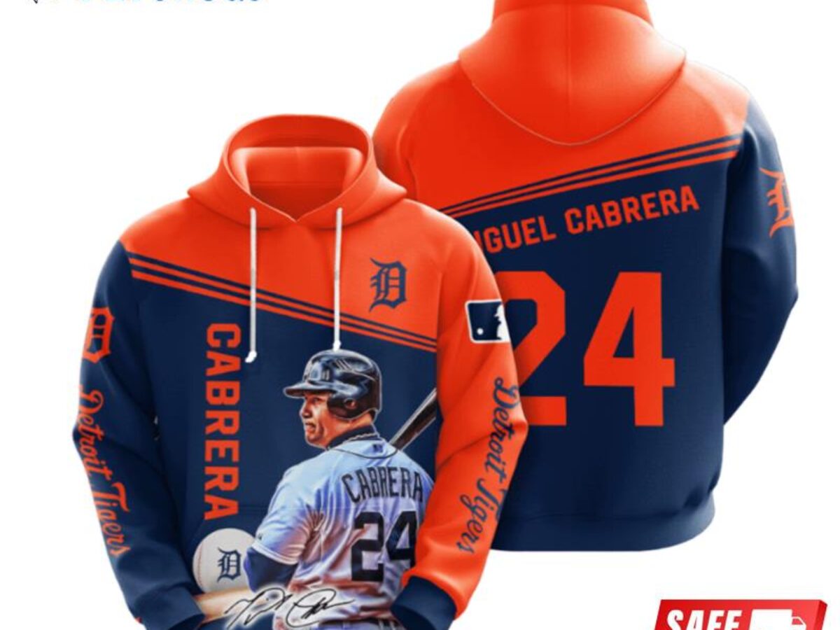 Personalized Detroit Tigers Miguel Cabrera 3D Baseball Jersey Shirt, S-5XL