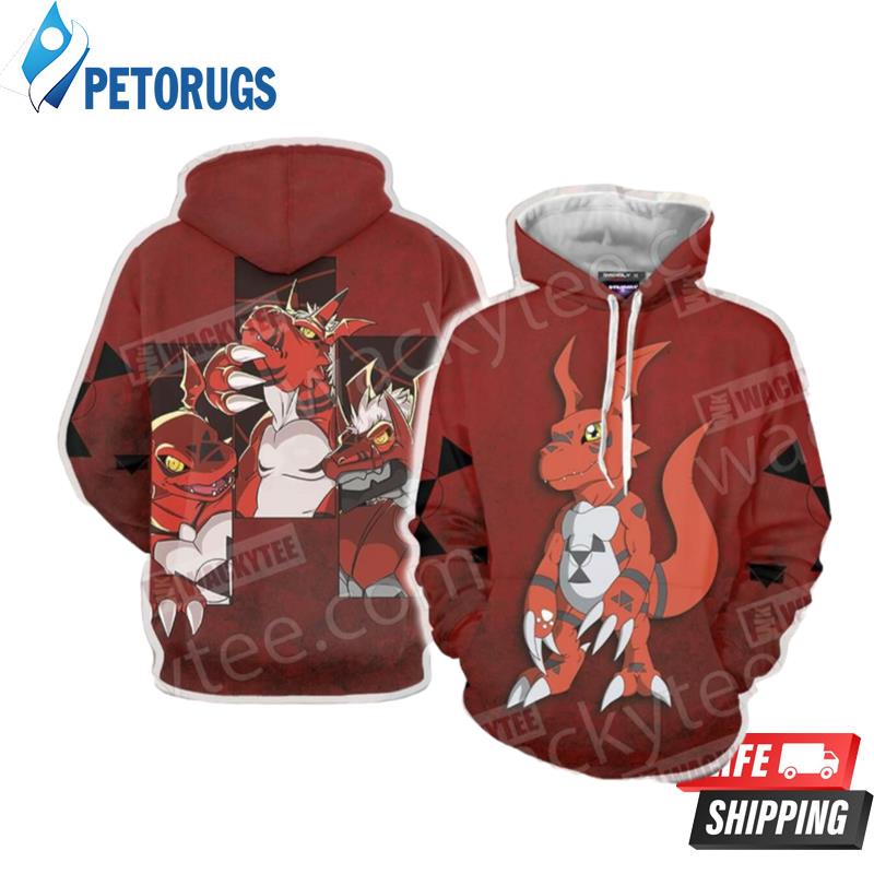 Digimon Guilmon New 3822 3D Hoodie