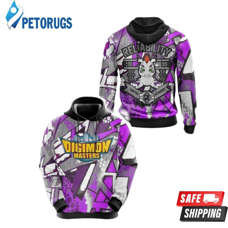 Digimon Master Reliability 1458 3D Hoodie