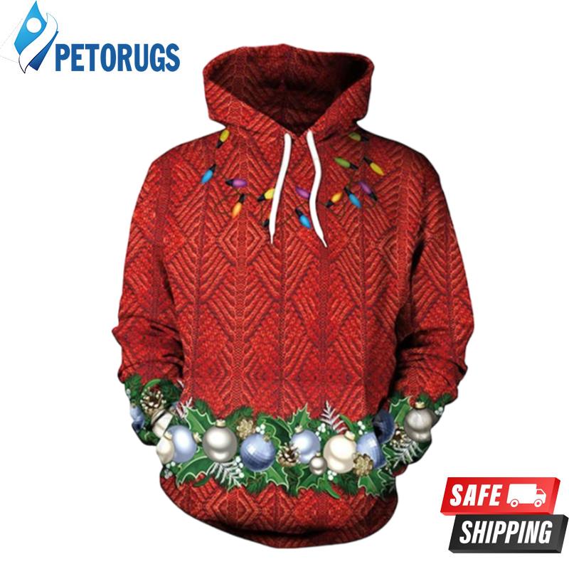 Digital Concise Style Christmas 3D Hoodie