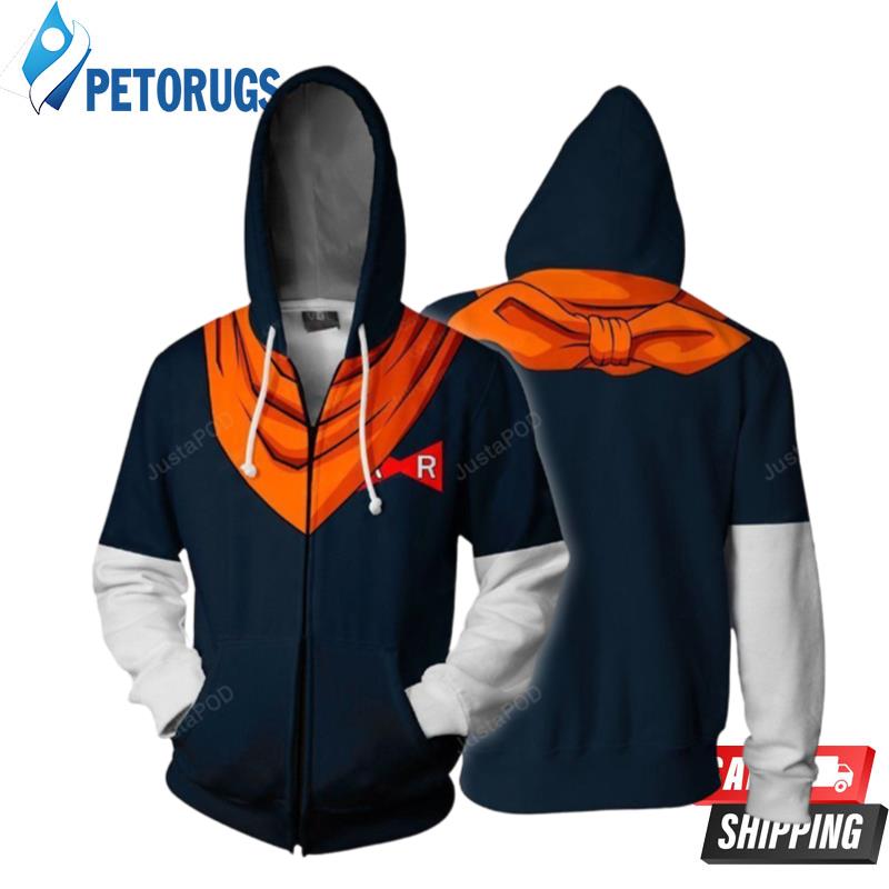 Dragon Baal Z Android 17 Cosplay 3D Hoodie