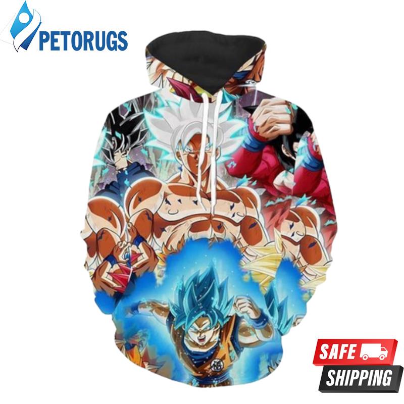 Dragon Ball Z And Pered Custom Dragon Ball Z Graphic 3D Hoodie