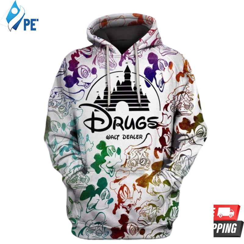 Drugs Walt Dealer Disney 3D Hoodie