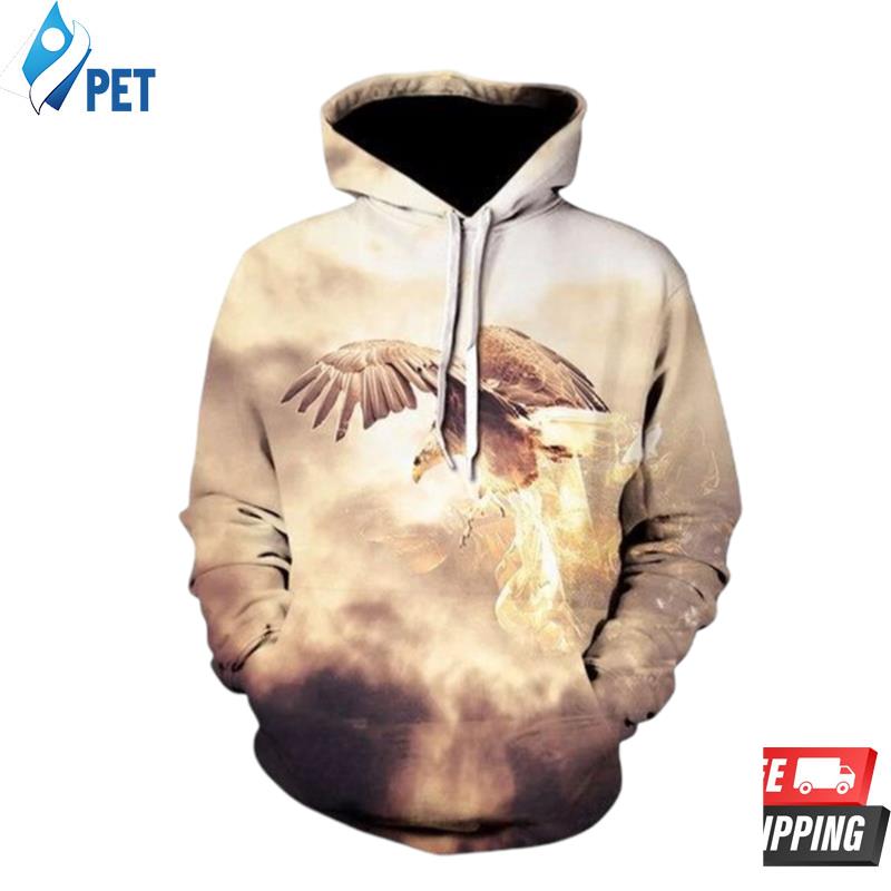 Eagle And Pered Custom Eagle Graphic 3D Hoodie