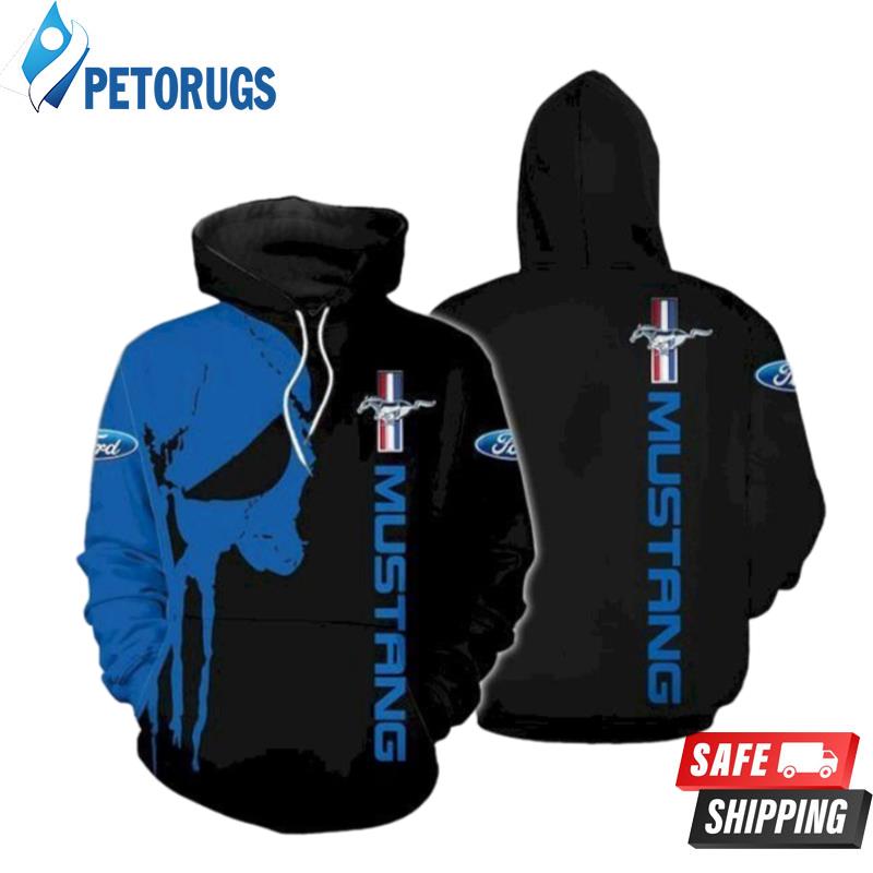 Ford Mustang Punisher 3D Hoodie