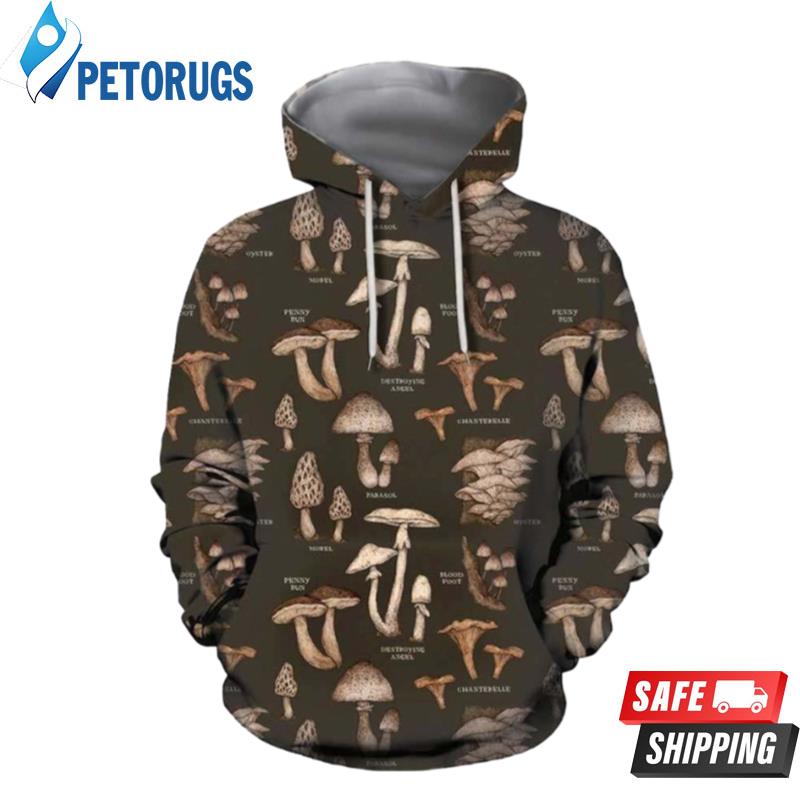 Forest Mushroom 3D Hoodie