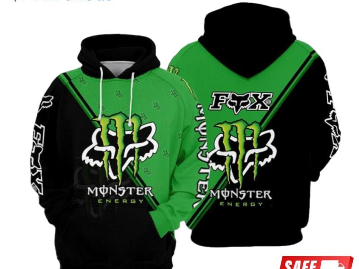 Fox Monster Energy Limited 3D Hoodie Peto Rugs