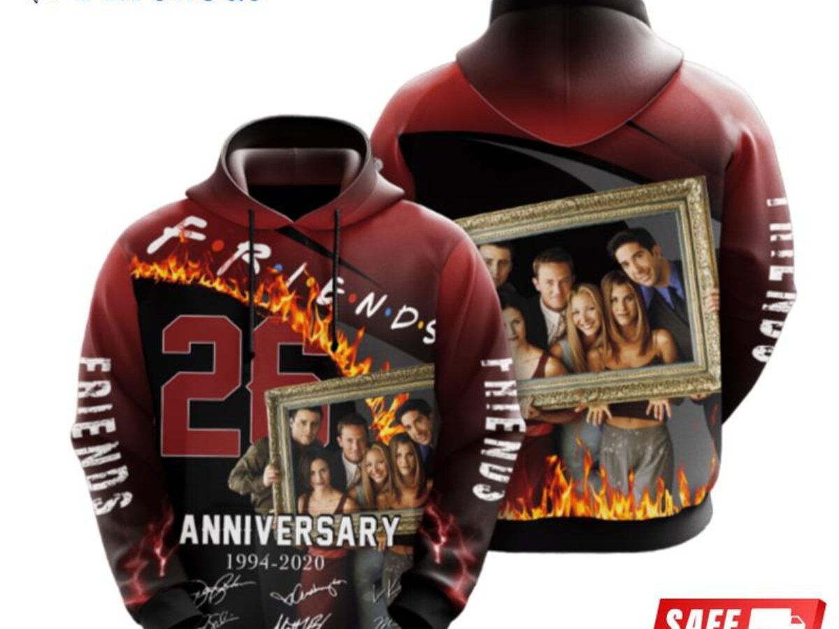 Friends Movie And Character Anniversary 26 Years 2020 3D Hoodie - Peto Rugs