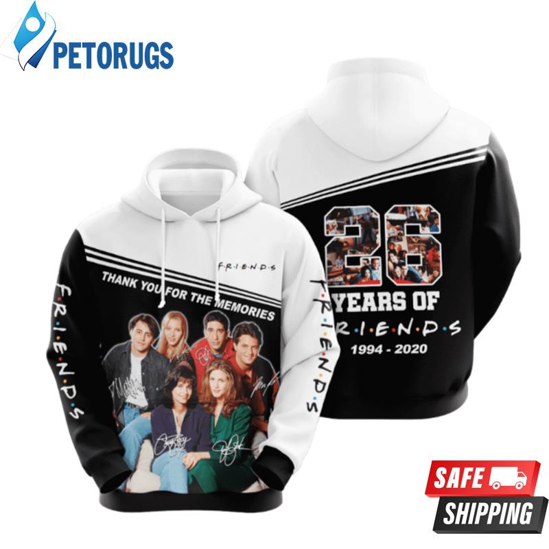Friends Movie And Character Celebrate 26 Years 2020 3D Hoodie
