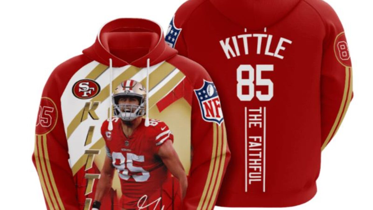 George Kittle San Francisco 49Ers 3D Hoodie - Peto Rugs