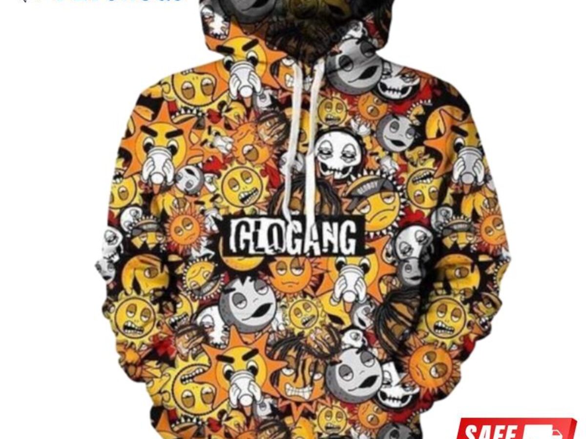 Glo Gang And Pered Custom Glo Gang Graphic 3D Hoodie Peto Rugs