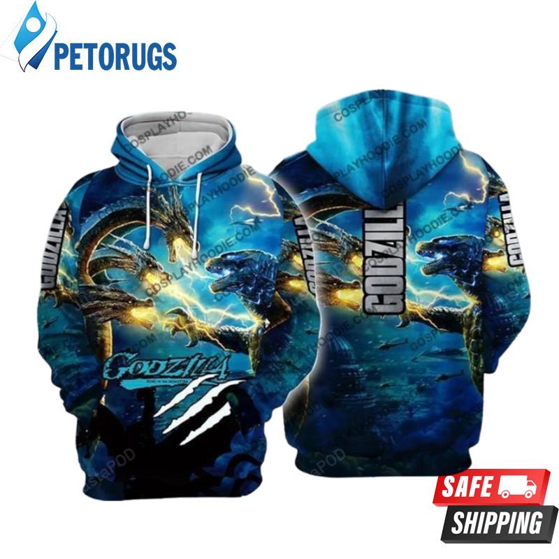 Godzilla King Of The Monsters Cosplay 3D Hoodie