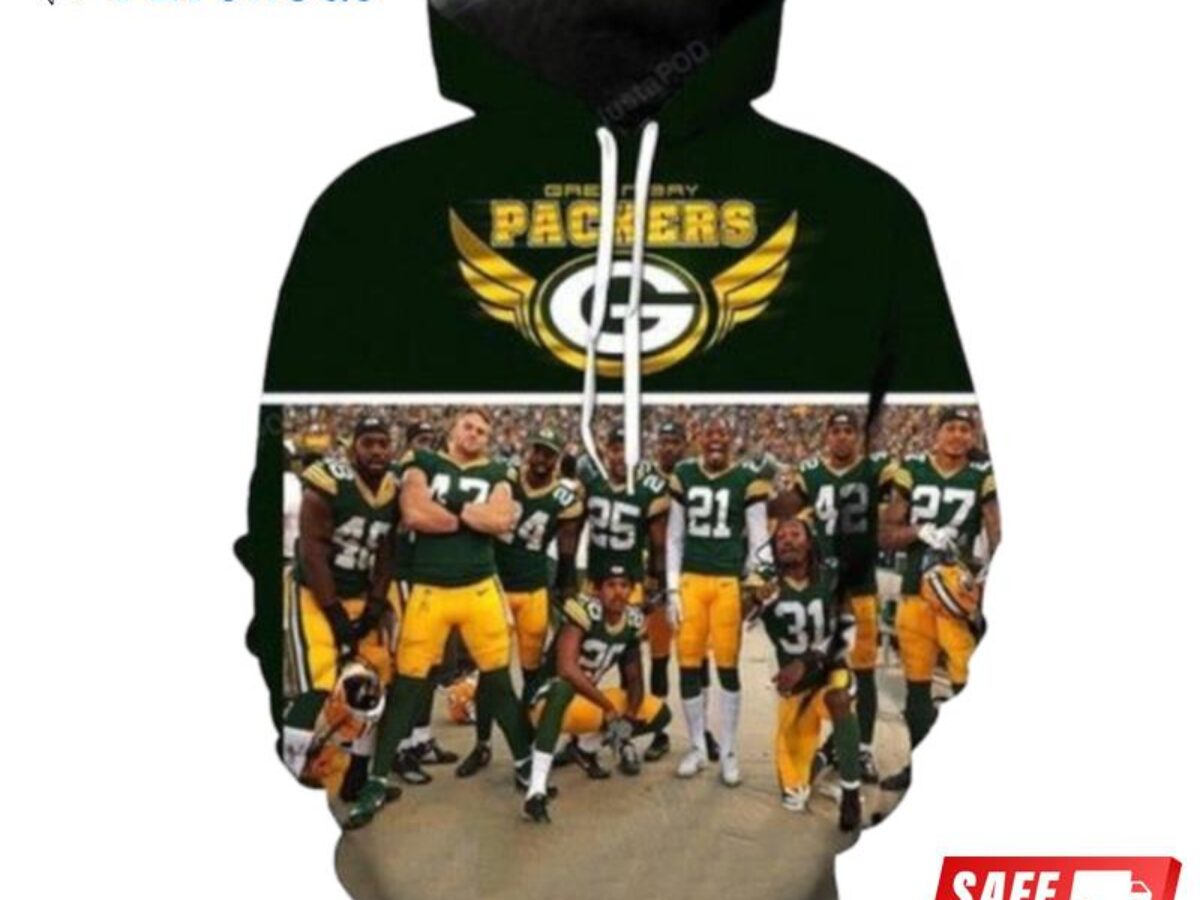 Green Bay Packers Awesome Green And Pered Custom Green Bay Packers Graphic  3D Hoodie - Peto Rugs