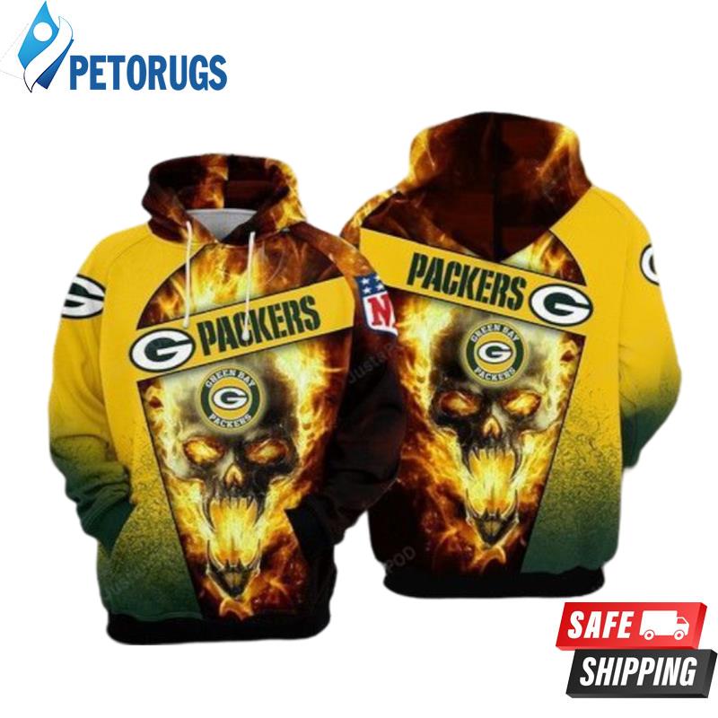 packers skull hoodie