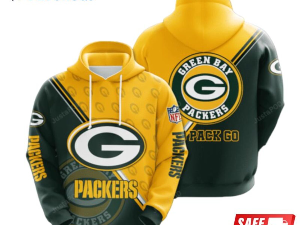 Custom Womens Green Bay Packers Zip Up Hoodie 3D Valuable USA Flag