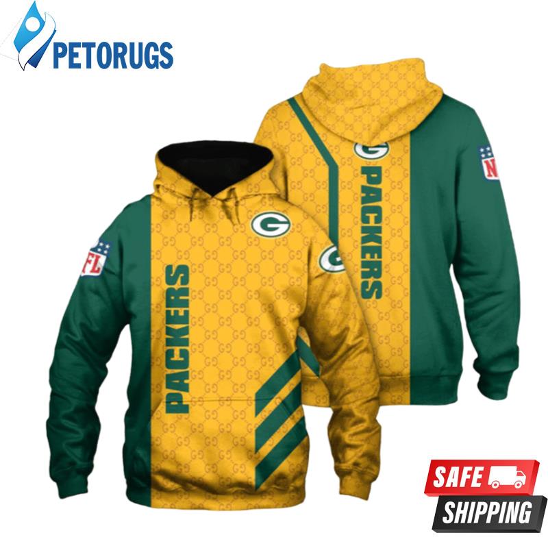 Green Bay Packers Awesome Green And Pered Custom Green Bay Packers Graphic  3D Hoodie - Peto Rugs