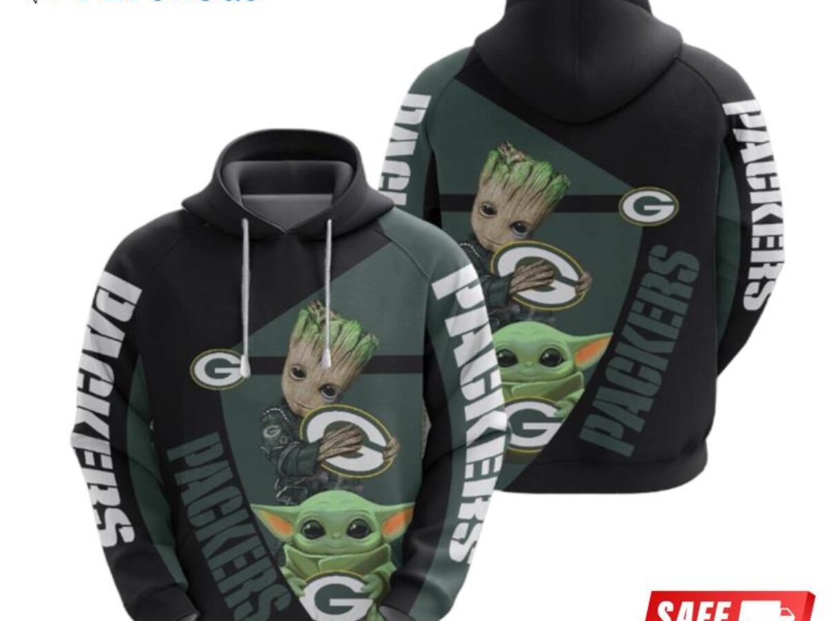 Green Bay Packers NFL Baby Yoda And Baby Groot Ugly Christmas