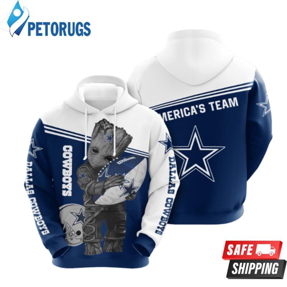 Dallas Cowboys Nfl Dallas Cowboys Apparel 19514 3D Hoodie - Peto Rugs