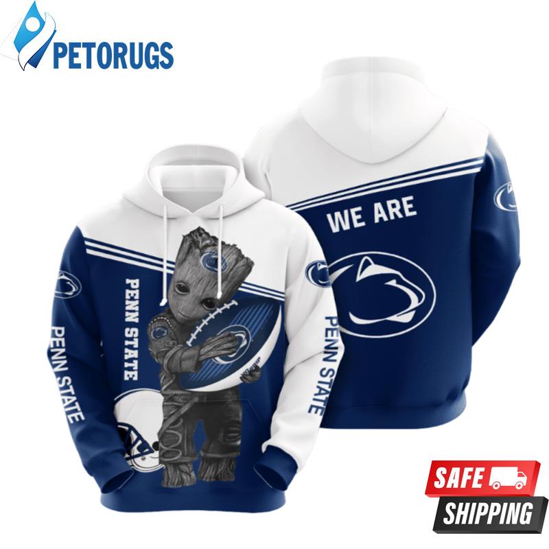 Groot Hold Penn State Nittany Lions 3D Hoodie