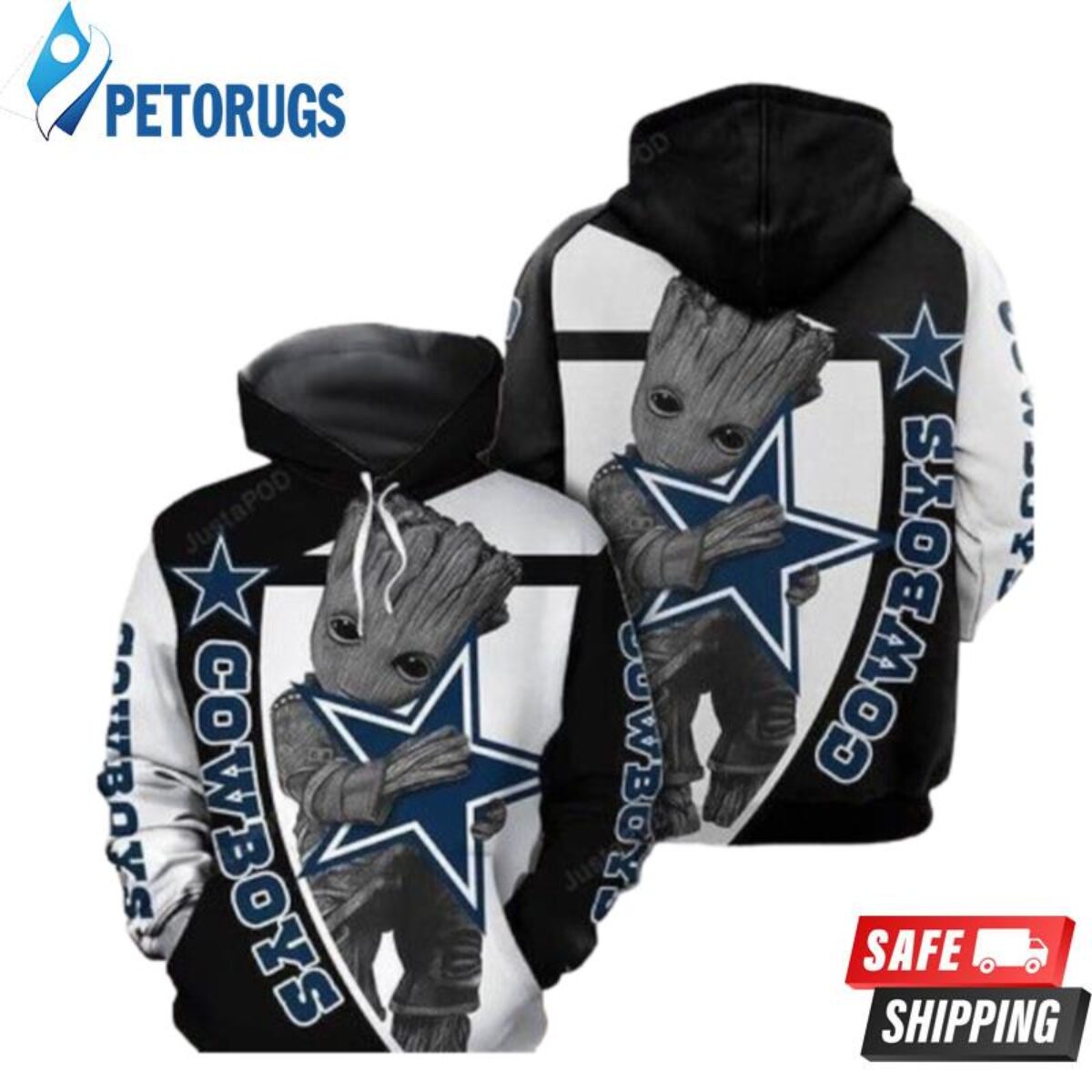 custom cowboys hoodie