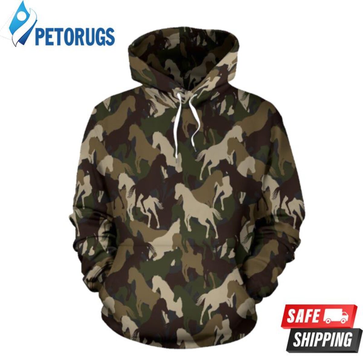 Men's Camo Dallas Cowboys Brown Custom 3D Hoodie - Dallas Cowboys Home