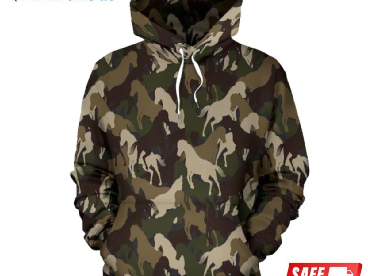 Men's Camo Dallas Cowboys While Custom 3D Hoodie - Dallas Cowboys Home