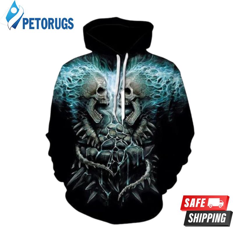 Hot New Skull 3D Hoodie