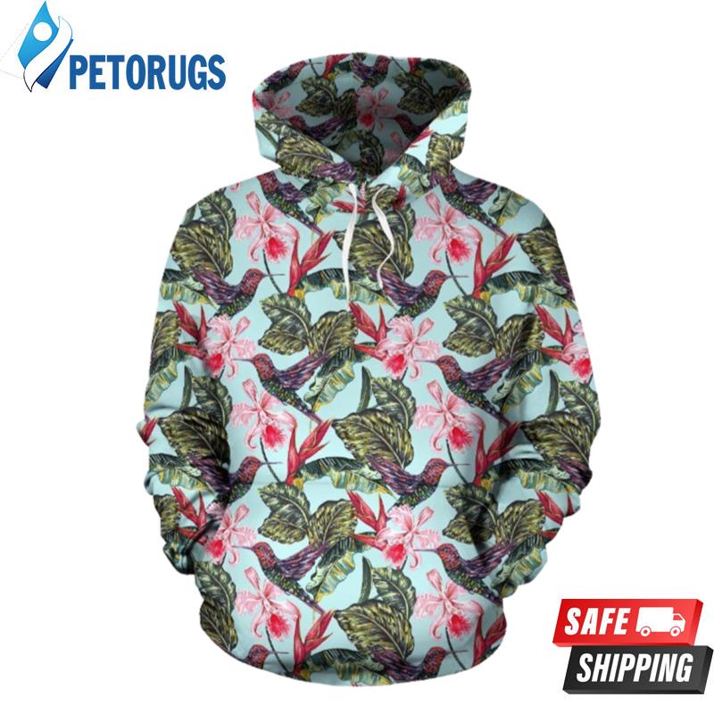 Hummingbird Cute Themed 3D Hoodie