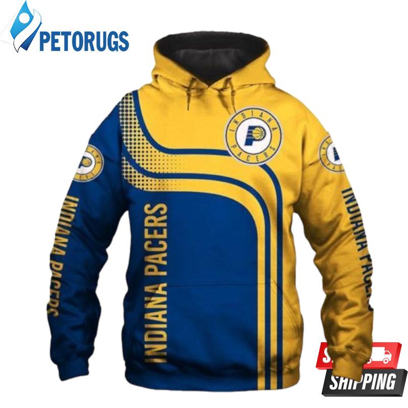 Indiana Pacers And Pered Custom Indiana Pacers Graphic 3D Hoodie - Peto Rugs