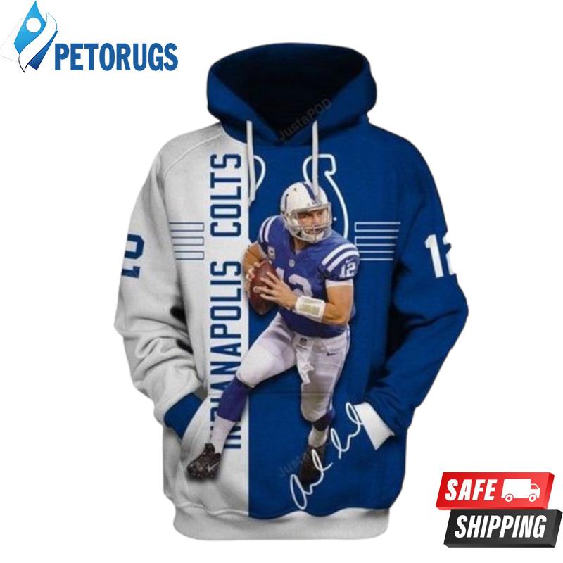 Indianapolis Colts Ncaa Football Andrew Luck Indianapolis Colts Indianapolis Colts 3D Hoodie