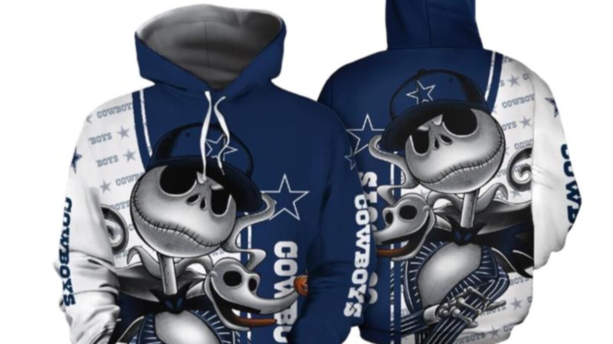 dallas cowboys 3d skull hoodie