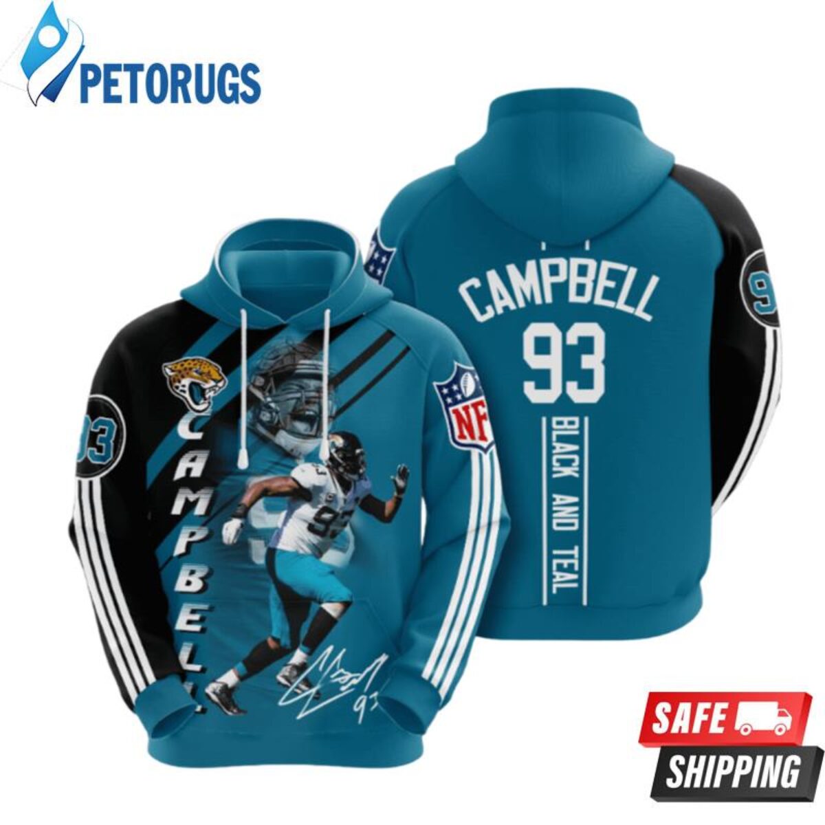 Jacksonville Jaguars American 3D Hoodie All Over Printed