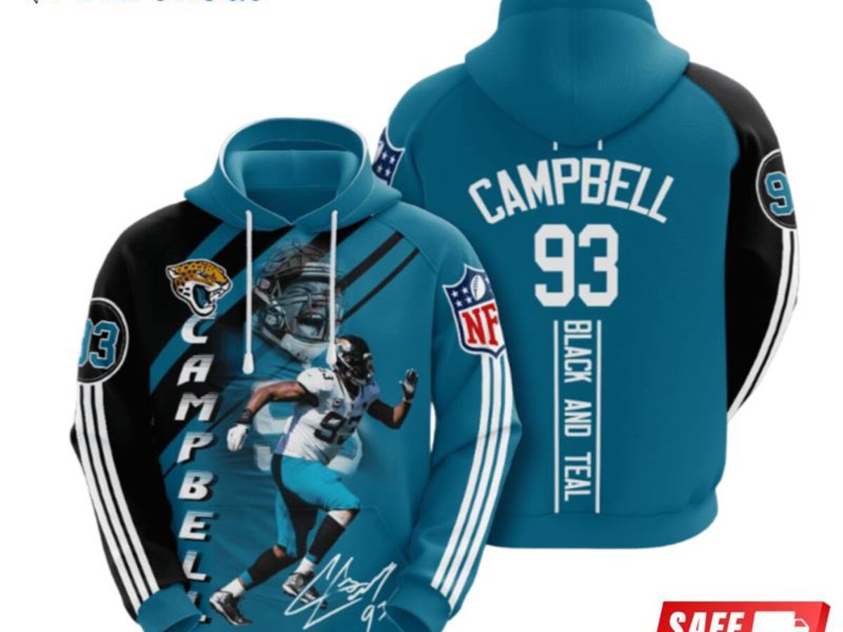 Jacksonville Jaguars Calais Campbell 3D Hoodie - Peto Rugs